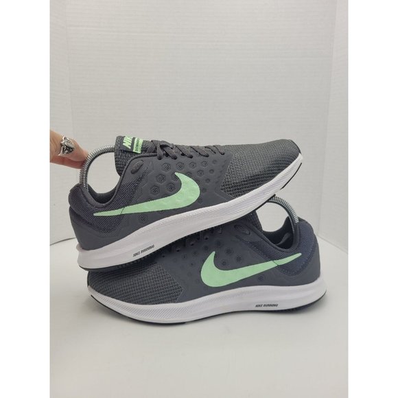 Nike Downshifter 7 Womens size 9.5 Gray w/ Turquoise Check Comfort Running Shoes - Picture 7 of 12